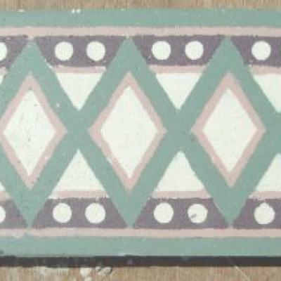 14m2+ Delicate antique ceramic floor tiles c.1900