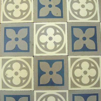 Belgian Art Nouveau floor tiles - early 20th century