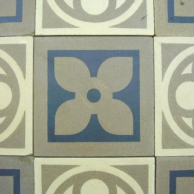 Belgian Art Nouveau floor tiles - early 20th century