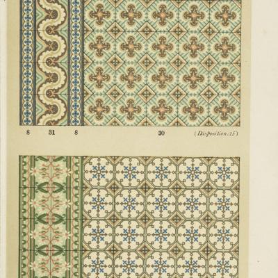 Field tile and large border