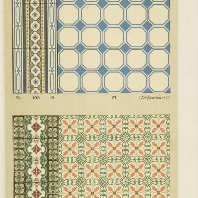 Half sized border tile