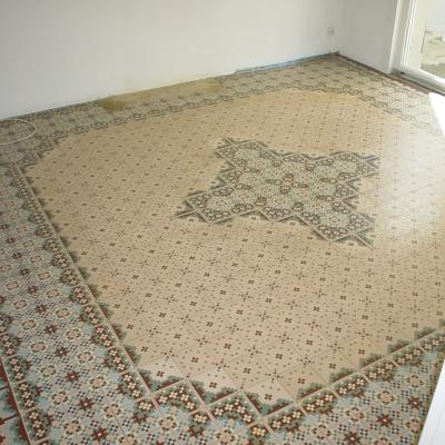 Up to 27.75m2 / 300 sq ft mosaic themed antique French floor c.1930