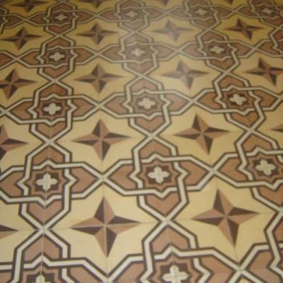 15m2+ / 150 sq ft period French carreaux de ciments floor c.1900