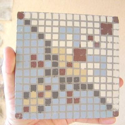 11m2+ Antique French bathroom tiles c.1920 in a mosaic theme