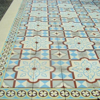 Antique ceramic kitchen floor c.1892-1910