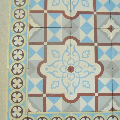 Antique ceramic kitchen floor c.1892-1910