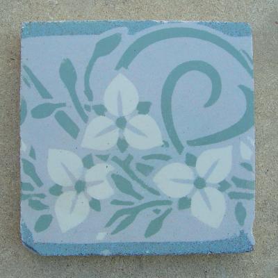 Belgian Art Nouveau floor tiles - early 20th century