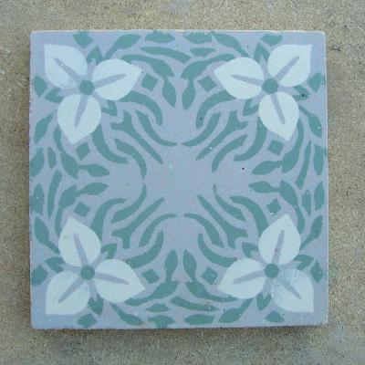 Belgian Art Nouveau floor tiles - early 20th century