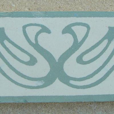 Belgian Art Nouveau floor tiles - early 20th century