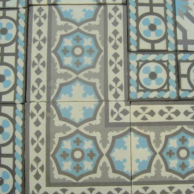 9m2+ / 95 sq ft antique French ceramic kitchen tiles