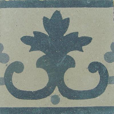 Classic chessboard floor with heraldic motif c.1880