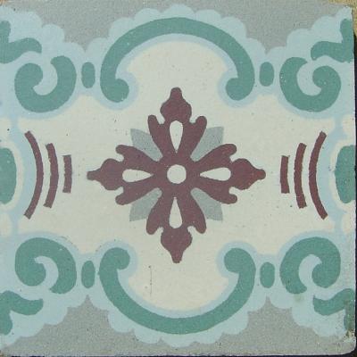 16.5m2+ / 177 sq ft - Antique French Art Nouveau ceramic floor c.1900