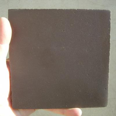 Antique St Juste de Beauvais black and white tiles - 14cm sq 