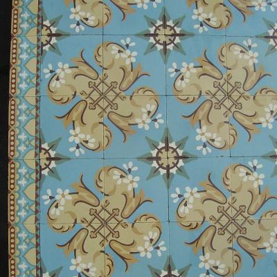 Single border antique French floor – 5.2m2 / 55 sq ft