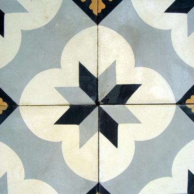 Antique carreaux de ciments tiles - classical French design c.1900