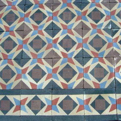 c.15.25m2 French carreaux de ciments tiles 1925 - 1935