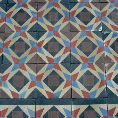 c.15.25m2 French carreaux de ciments tiles 1925 - 1935