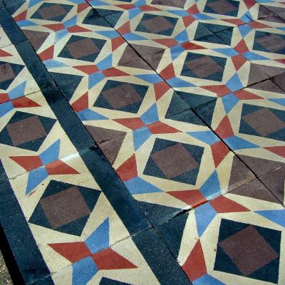 c.15.25m2 French carreaux de ciments tiles 1925 - 1935