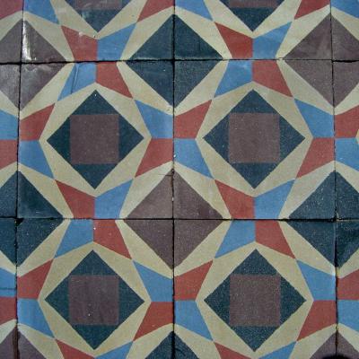 c.15.25m2 French carreaux de ciments tiles 1925 - 1935