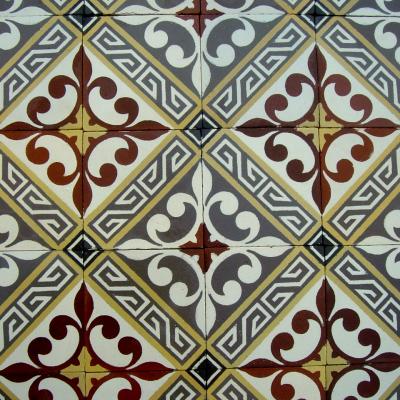 An antique French ceramic floor c.1915-1920