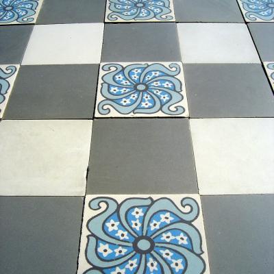 14.75m2+ Antique French damier floor with a twist