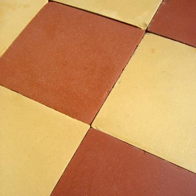 11.5m2+ of antique ceramic Perusson tiles in a traditional chessboard 