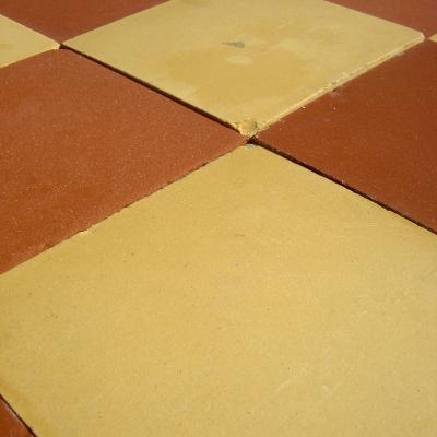 11.5m2+ of antique ceramic Perusson tiles in a traditional chessboard 