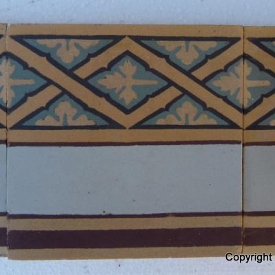 A large run of Sand & Cie ceramic borders - 135 tiles