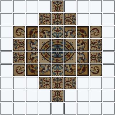 RARE – Up to 9m2 of stunning antique Sinzig tiles 1896