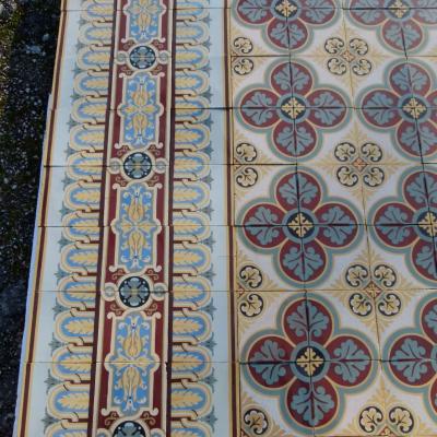 Magnificent and rare Douvrin floor c.1900 - 18m2