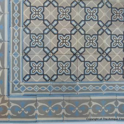 A small, 2.3m2, classical period ceramic floor