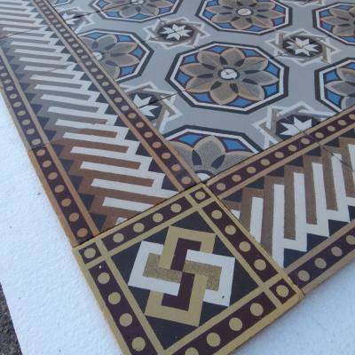 c.5m2+ handmade Sand & Cie French ceramic tile 