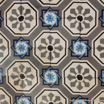 c.0.9m2+ / 10 sq ft antique Belgian gres cerame tiles