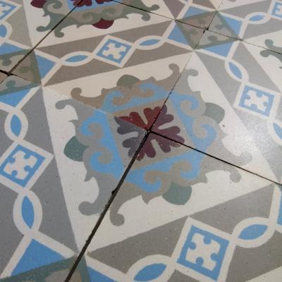 12m2+/130 sq ft antique Belgian ceramic encaustic floor