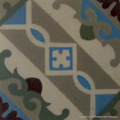12m2+/130 sq ft antique Belgian ceramic encaustic floor