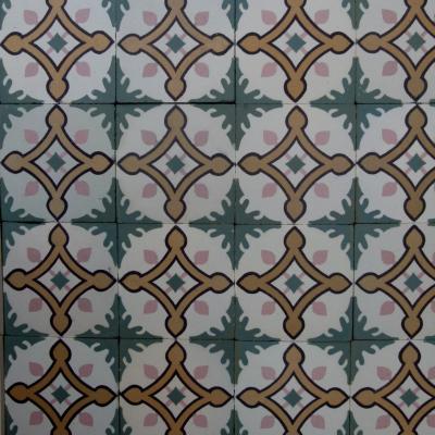 15m2 / 160 sq ft Belgian antique ceramic tile - 1900-1925