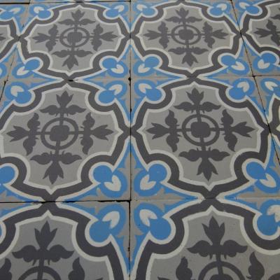 Small antique Boucquey and Winckelmans ceramic floor c.1930