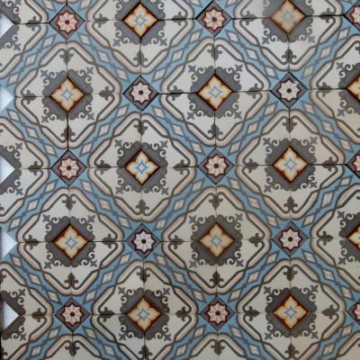 14.5m2 / 155 sq. ft antique ceramic octagon floor with triple borders