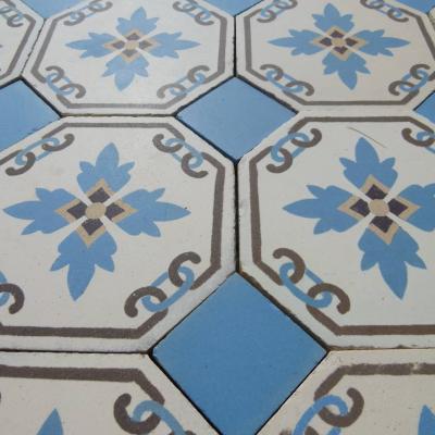 11.5m2 - Stunningly detailed Maufroid Freres et Soeur ceramic floor pre-1912