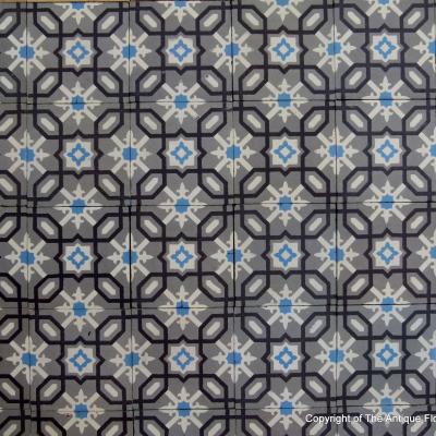 9.25m2 Maufroid Freres et Soeur ceramic floor with borders