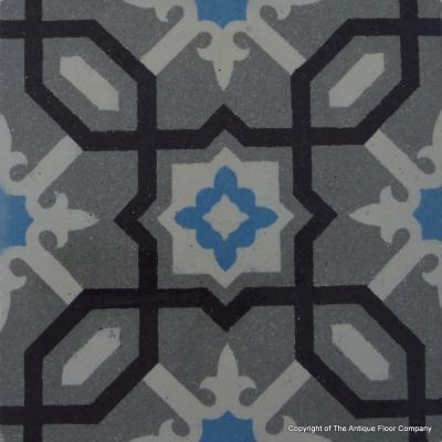 9.25m2 Maufroid Freres et Soeur ceramic floor with borders