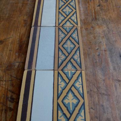 Antique French lattice theme ceramic tiles