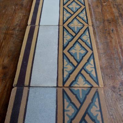Antique French lattice theme ceramic tiles