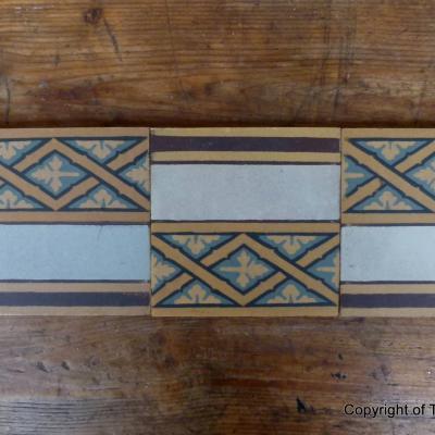 Antique French lattice theme ceramic tiles