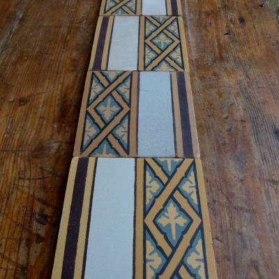 Antique French lattice theme ceramic tiles