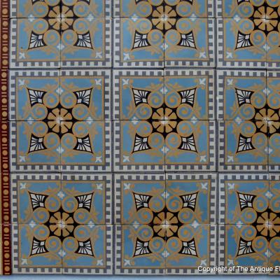 Antique handmade Perrusson floor - 7.5m2 - 1900