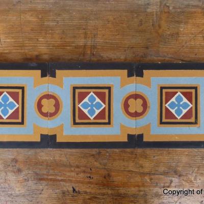 Antique Boch Freres ceramic tile splashback