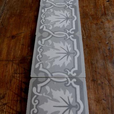 Maple leaf themed antique ceramic border tiles