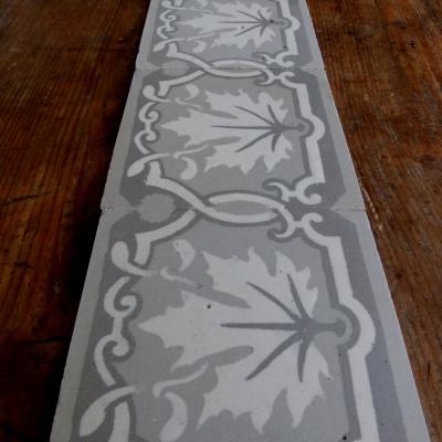 Maple leaf themed antique ceramic border tiles