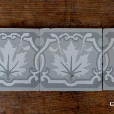 Maple leaf themed antique ceramic border tiles